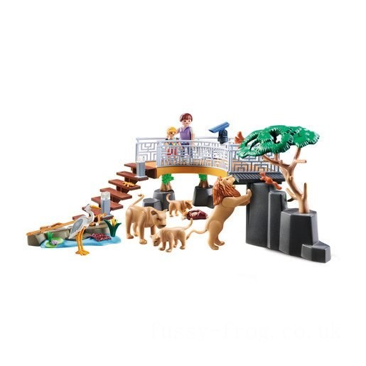 Playmobil 70343 Family Fun Outdoor Lion Enclosure FFPB5076 - Clearance Sale