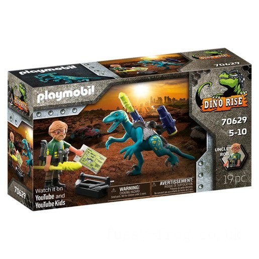Playmobil 70629 Dinos Deinonychus: Ready for Battle Playset FFPB5086 - Clearance Sale