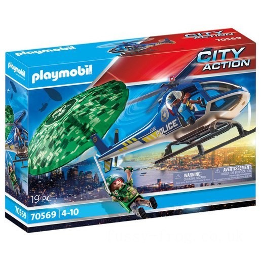 Playmobil 70569 City Action Police Parachute Search FFPB5090 - Clearance Sale