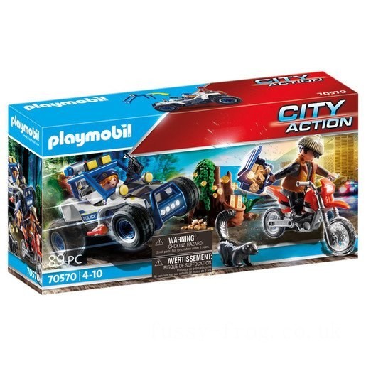 Playmobil 70570 City Action Police Off-Road Car with Jewel Thief FFPB5091 - Clearance Sale