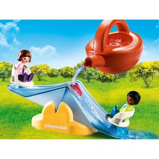Playmobil 70269 1.2.3 Aqua Water Seesaw with Watering Can Playset FFPB5097 - Clearance Sale