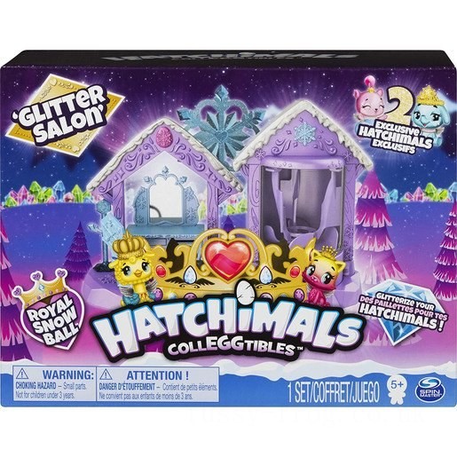 Hatchimals CollEGGtibles - Glitter Salon Playset FFHC4952 - Clearance Sale