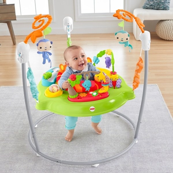 Fisher-Price Roaring Rainforest Baby Jumperoo FFFF4951 - Sale Clearance