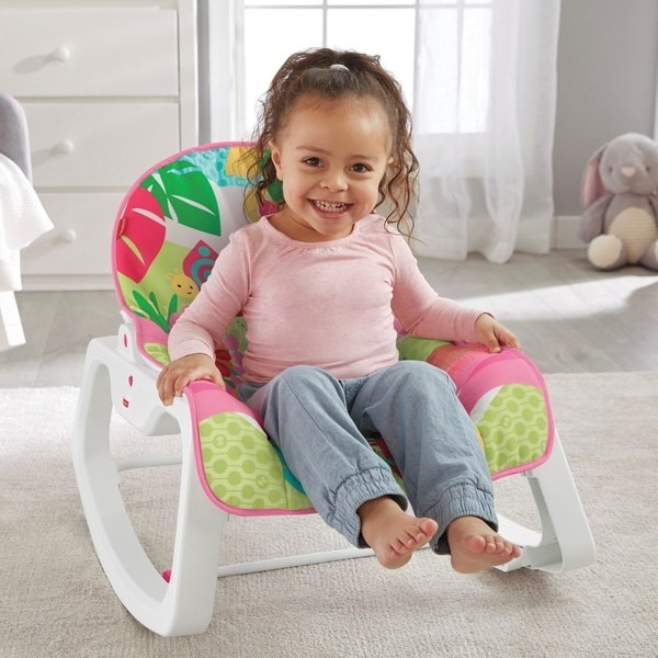 Fisher-Price Infant-to-Toddler Rocker Pink FFFF4952 - Sale Clearance