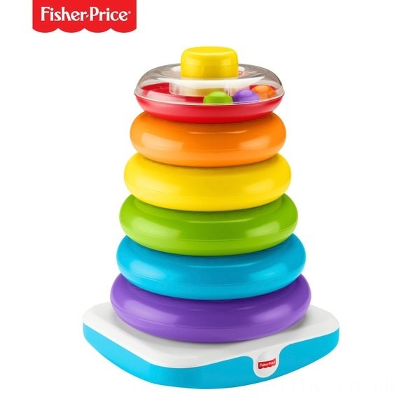 Fisher-Price Giant Rock-a-Stack Toy For Toddlers FFFF4967 - Sale Clearance