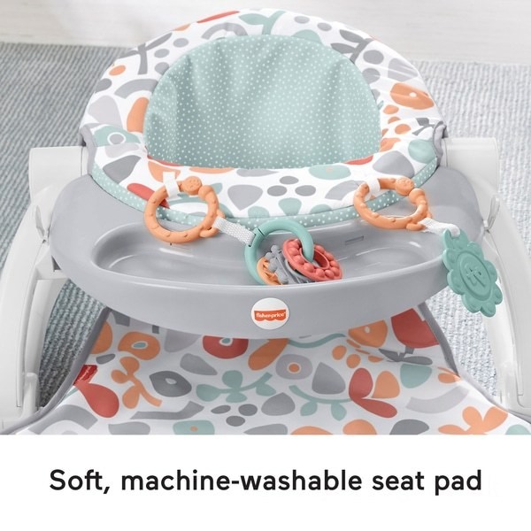 Fisher-Price Sweet Summer Blossoms Sit-Me-Up Floor Seat FFFF4970 - Sale Clearance