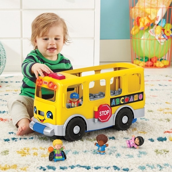 Fisher-Price Little People Big Yellow School Bus FFFF4987 - Sale Clearance