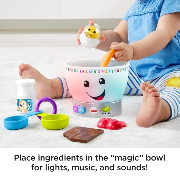 Fisher-Price Laugh & Learn Magic Colour Mixing Bowl FFFF4996 - Sale Clearance